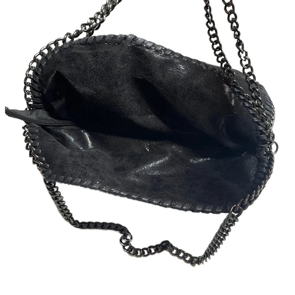 The STELLA Black Chained Handbag Shoulder Hobo - BRAND NEW BOUTIQUE ITEM